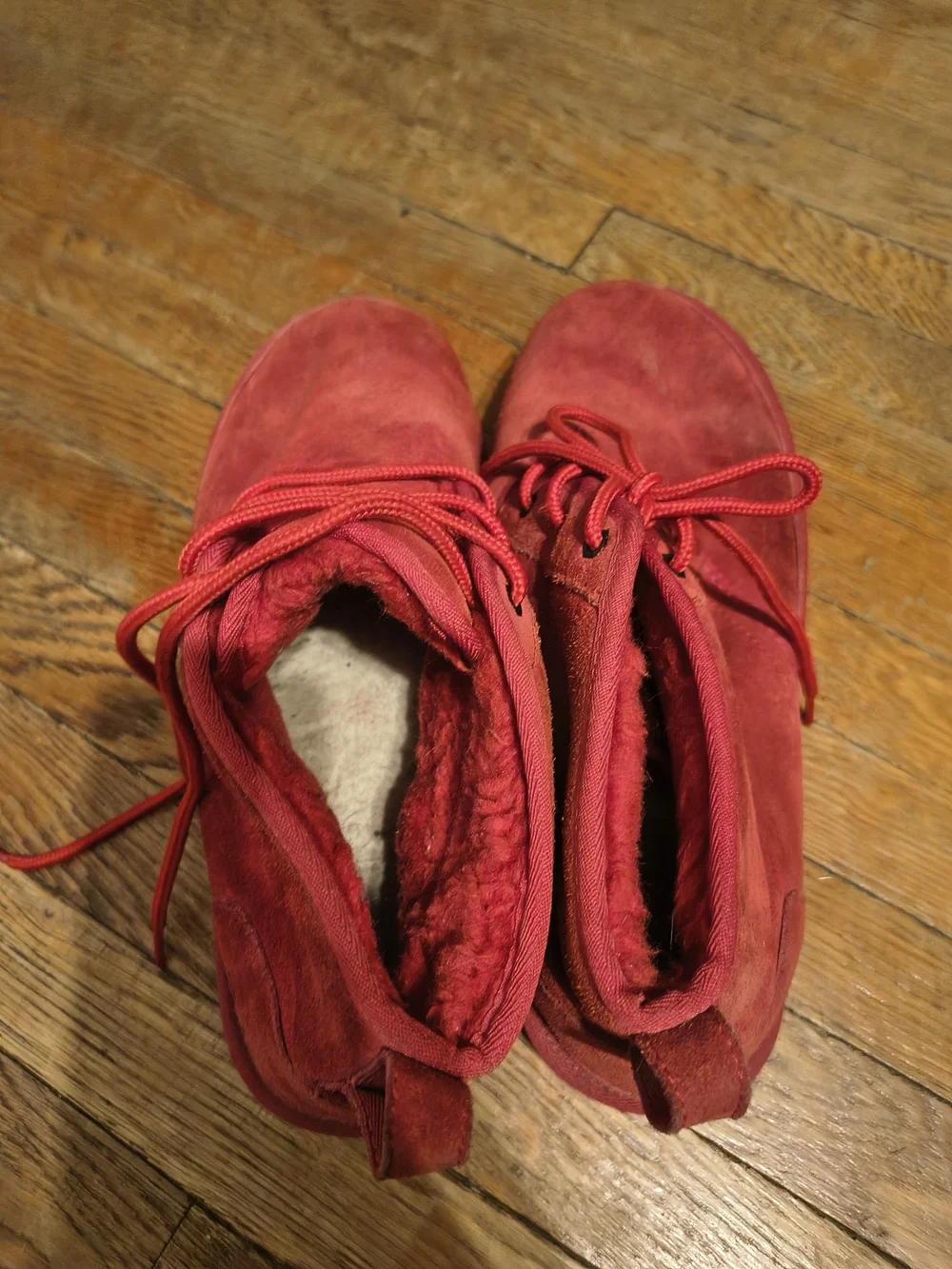 UGG Men's Red Suede Chukka Boots - Bold Red